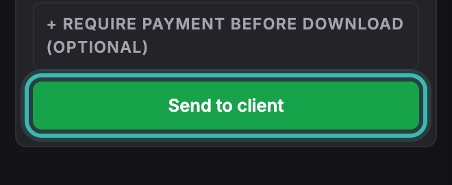 The button at the bottom of the delivery form