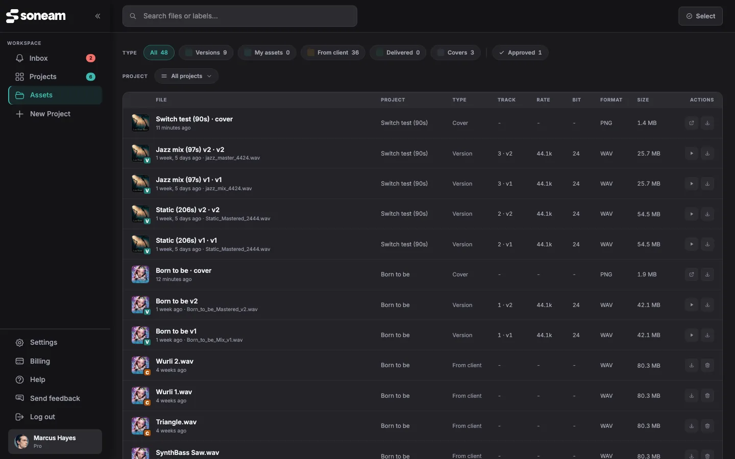 Cross-project asset archive